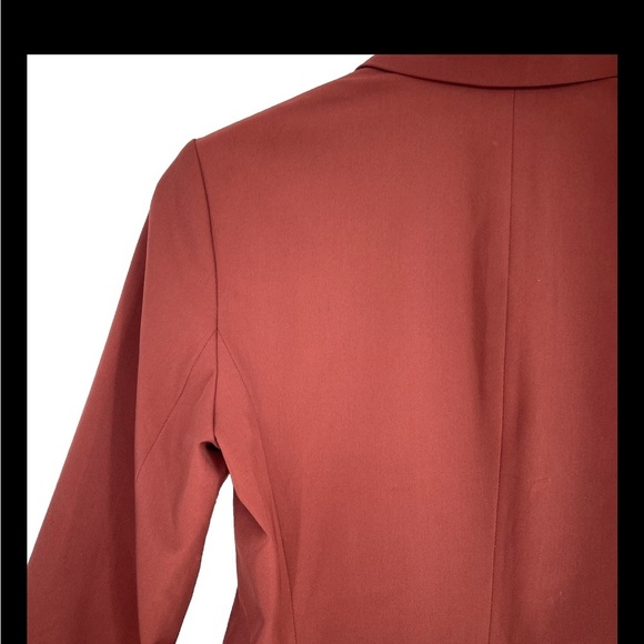 THE ROW Nopman Blazer Jacket Brick Red Maroon Size 4 Single Breasted Workwear - Picture 10 of 16
